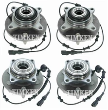 Front & Rear Wheel Bearings & Hubs Kit Timken For Expedition Navigator 4WD 03-06