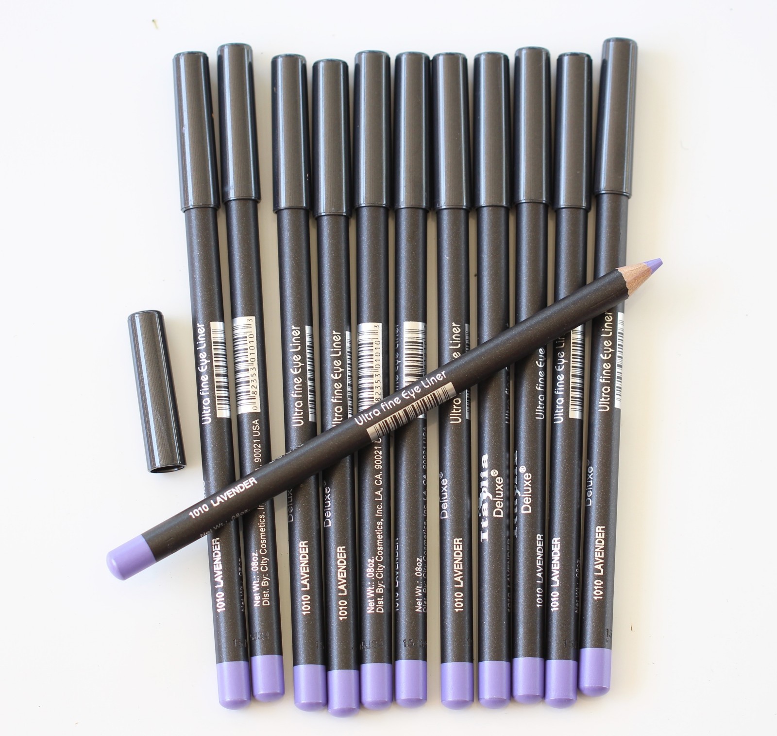 12 pcs 1010 LAVENDER Italia Deluxe Ultra Fine Eyeliner EYE Liner Pencil