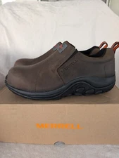 Merrell Men's Jungle Moc Leather Comp Toe Work Shoe 8 Wide Width Brown J099319W