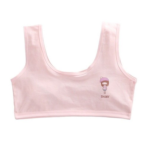 4pcs Girls Training Bras Kids Soft Underwear Girls Bras Top for Teen 9-16 Years - Picture 7 of 11