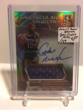 2016-17 Panini Spectra Spectacular Swatch Autographs #CMX Cedric Maxwell 103/149