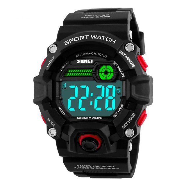 digital watch red display