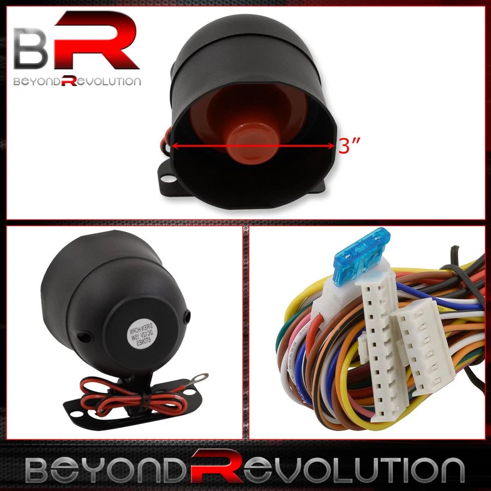 For Toyota Flip Key Fob Remote Door Lock Safety Car Alarm Shock Trigger System - Image 2 of 3