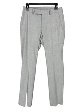 Kenneth Cole Dress Pants Mens Size 29x32 Silver Slim Fit Stretch Tapered CORK