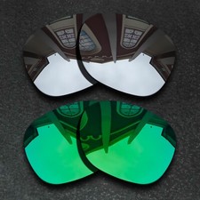 Silver Green Polarized Replacement Lenses For-Oakley Enduro