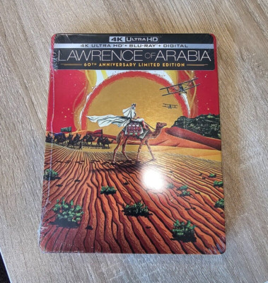 Lawrence of Arabia 60th Anniversary 4K UHD Blu-ray Steelbook + PROTECTIVE CASE