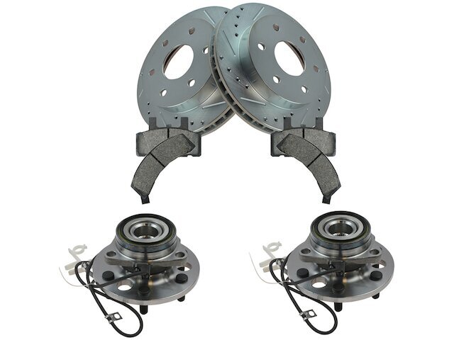 High-Quality Front Brake Pad Rotor & Wheel Hub Kit for 1995 Chevy K2500 4WD 22QBVY