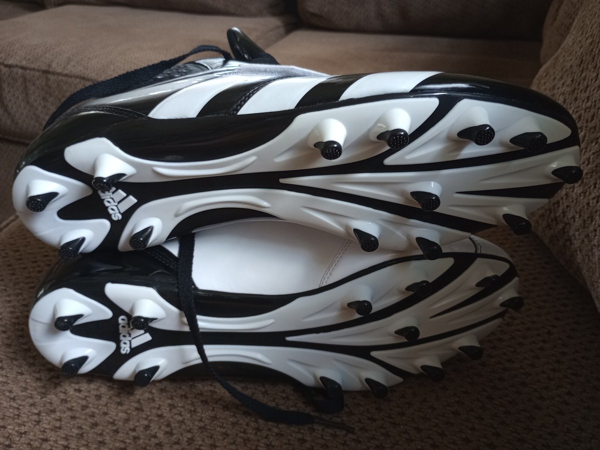 Adidas Malice Fly G2307 Mens Size 15 Black White Football Cleats Shoes New adidas Freak Mid MD 20 Youth Football Cleats EH3400 main image 4