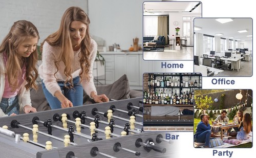 54" Foosball Soccer Table Full-Size Heavy Duty Arcade Game Room Kid Adult 2 Ball - Picture 12 of 12