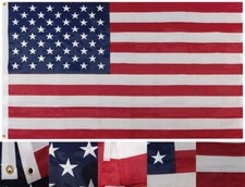 3X5 USA American 50 Star 3'x5' Rough Tex Nylon Embroidered 300D Flag Banner