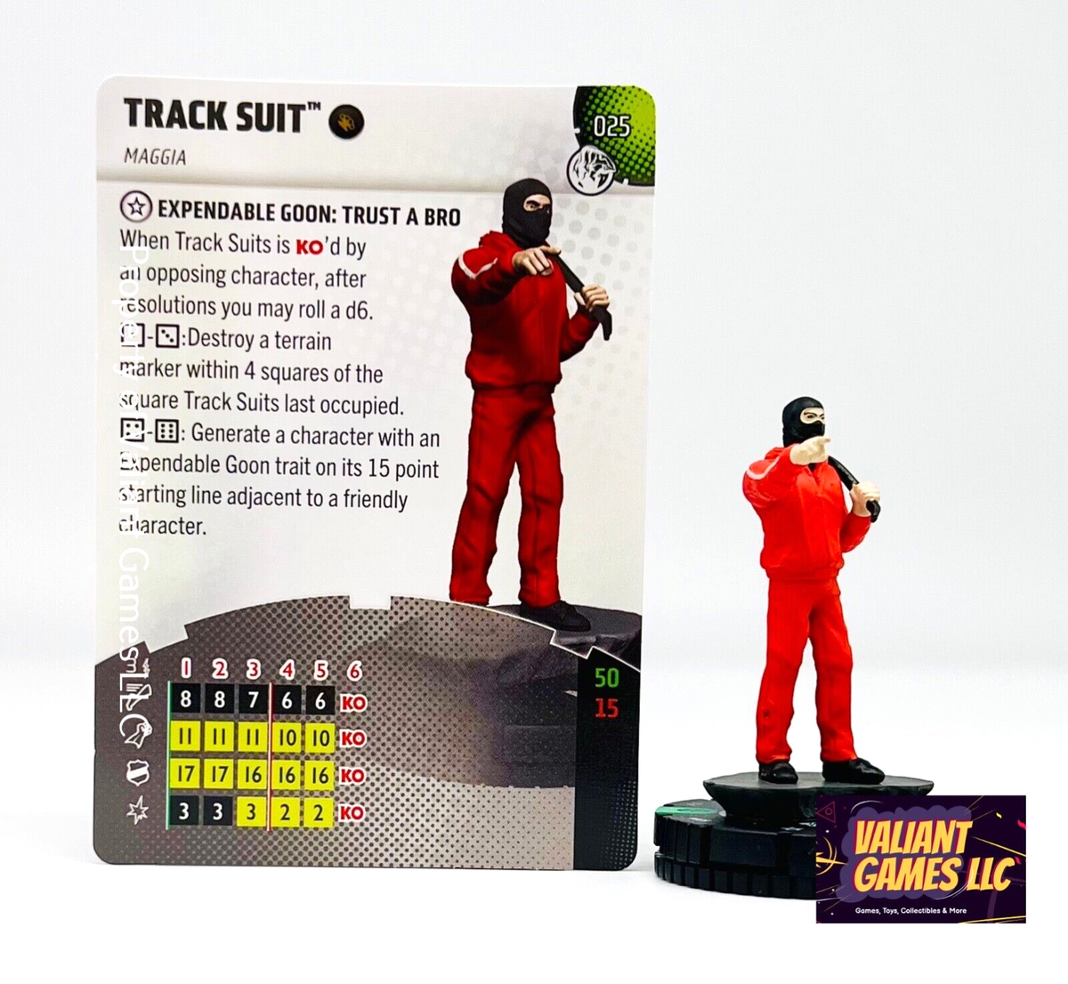 Marvel Heroclix Track Suit #025 w/ Card Marvel Studios Next Phase 