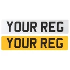 Registration Number Plates (TOP Quality) MOT Road Legal car van Index, +Fixings.