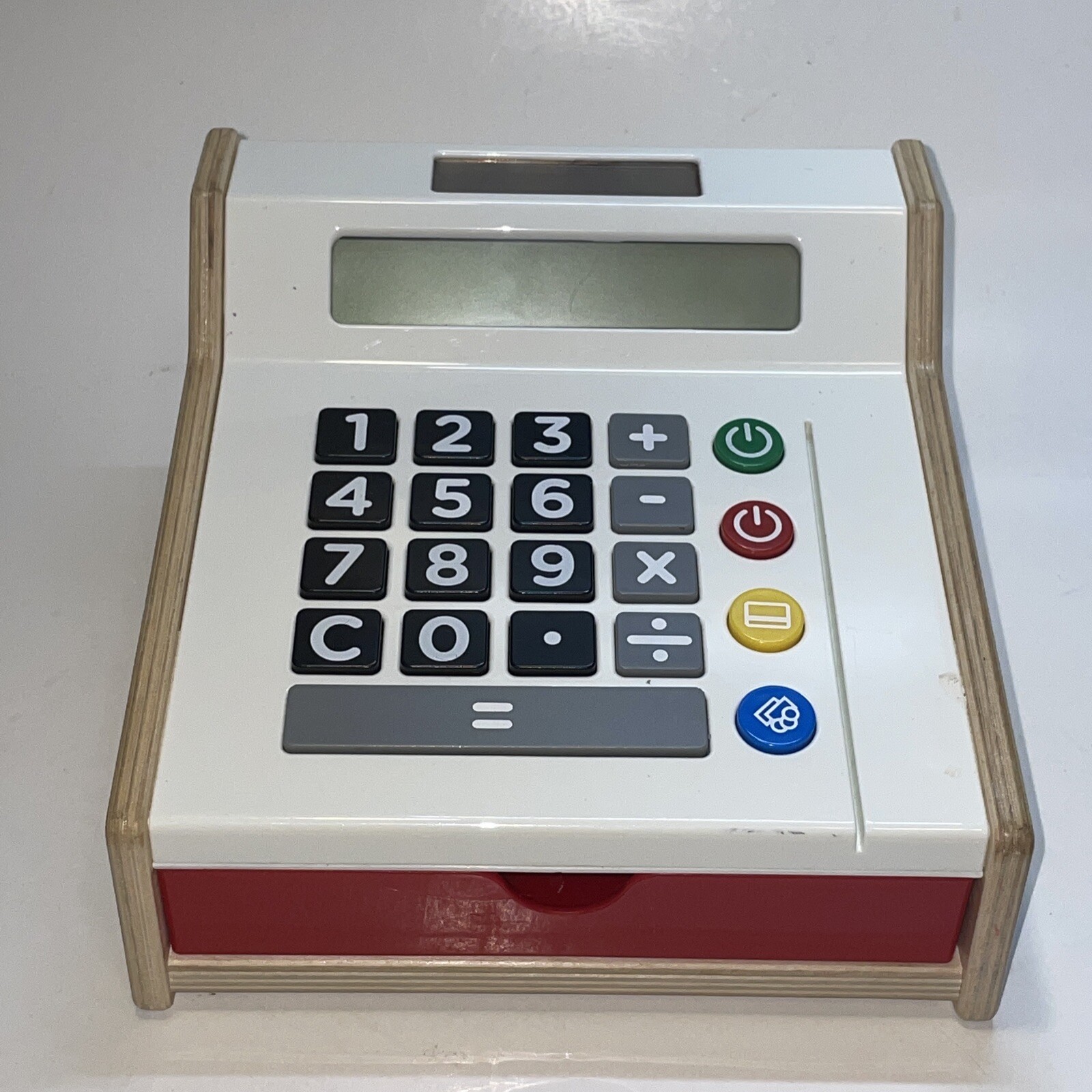 IKEA DUKTIG Toy Cash Register Solar Powered Wooden Calculator sites