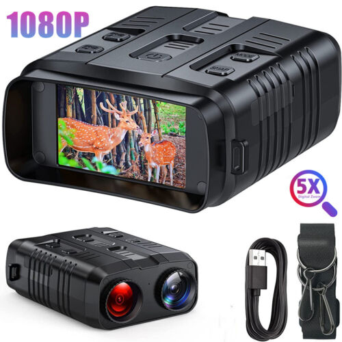 3W Digital Night Vision Binoculars Device 1080P Infrared Night Vision Goggles