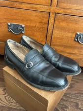 Men's FootJoy Classics Dress Shoes Leather Buckle Loafer, Black 10D Made In USA