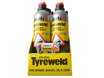 3x HOLTS TYRE WELD EMERGENCY PUNCTURE REPAIR 400ml 3 PACK Instant Puncture Repar