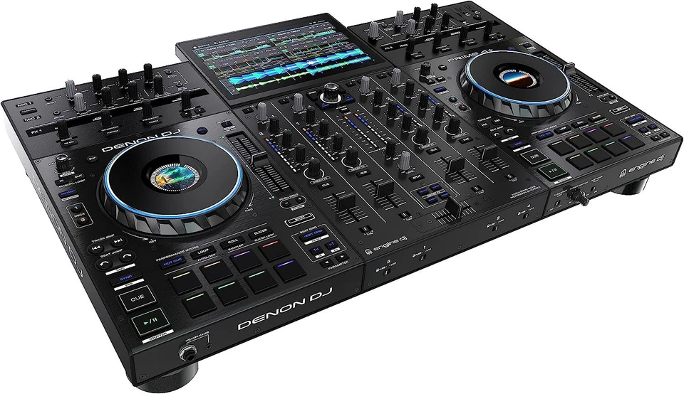 Denon DJ PRIME 4+ 4-Deck DJ Controller WI-FI MUSIC STREAMING With Amazon Music - Image 3 of 4