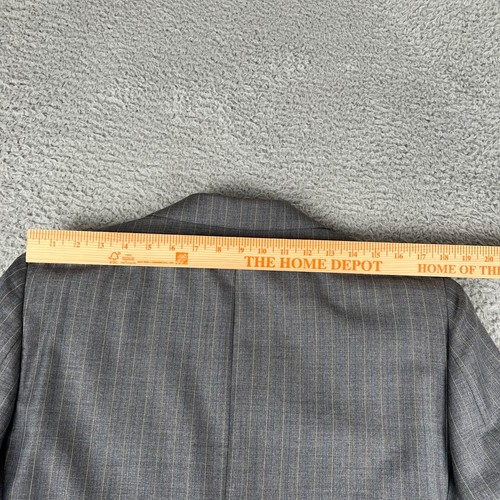 NWT VERSACE COLLECTION Gray Pinstripe 2 Button Wool Suit 40L (EU 50) - Picture 21 of 24