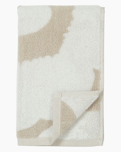 Marimekko Unikko Set asciugamani da bagno beige 4 pezzi (2 asciugamani a mano e 2 bagni... - Foto 4 di 4