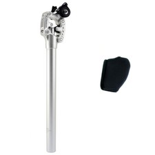 SR SUNTOUR SP12 NCX Suspension Seat Post w/ Protective Cover 27.2X350mm , Silver