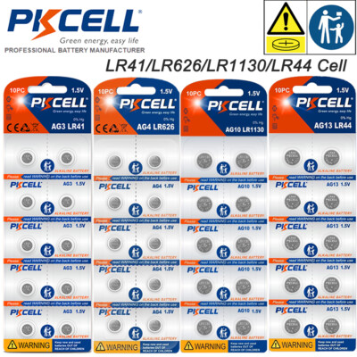 1.5V Button Coin Cell AG3 AG4 AG13 LR44 LR41 384 392 LR626 377 Watch Batteries