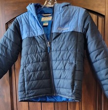 Columbia Sportswear Jacket Youth Kids 8 Small Blue Winter Puffer Quilted Zip