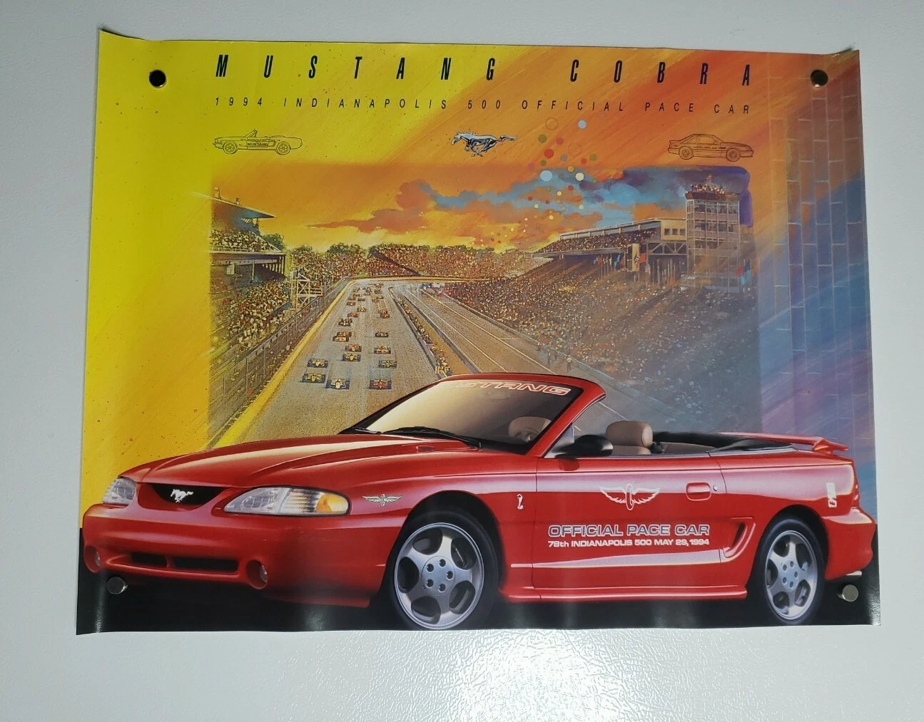  1994 mustang cobra indianapolis 500 carro oficial pace 