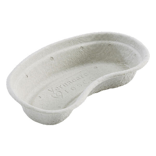 Plato de papel desechable vernácare/pulpa enfermo/vómito renal 700 ml