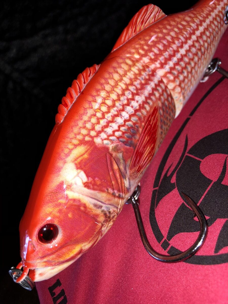 Carp SwimBait (Snapper) O C Limited Edition” Glider Bait 6-3/4in. BIG BASS  🔥