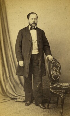 Frankreich Paris Bartmann Mode Second Empire altes CDV Foto Lagriffe 1860