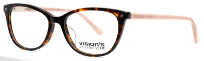 VISION'S ALTERNATIVE FIT AVF255 C02 Tortoise Blush Womens Eyeglasses 54-16-140 B