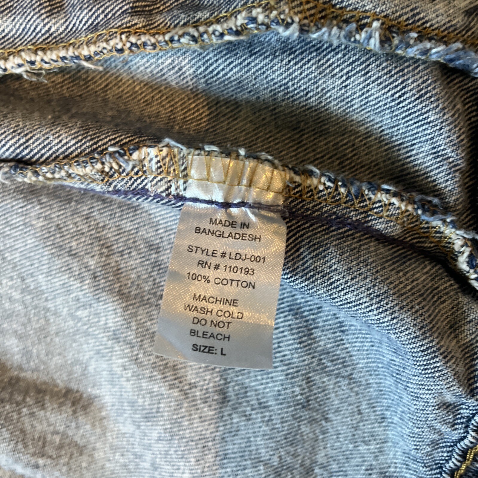 Humble Beginnings Denim Jean Jacket Nashville Size L - View 4