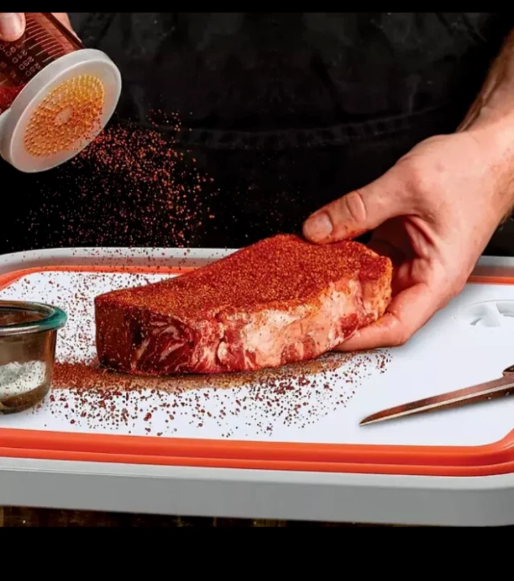 Tabla de cortar integrada BirdRock Home plegable para bañera de preparación de barbacoa 19 x 14 x 6 pulgadas Foto 4 de 4