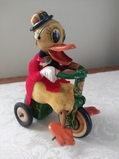 Alps Cycling Quacky Duck Friction Powered Wind-Up Toy Made in Japan - Very Rare