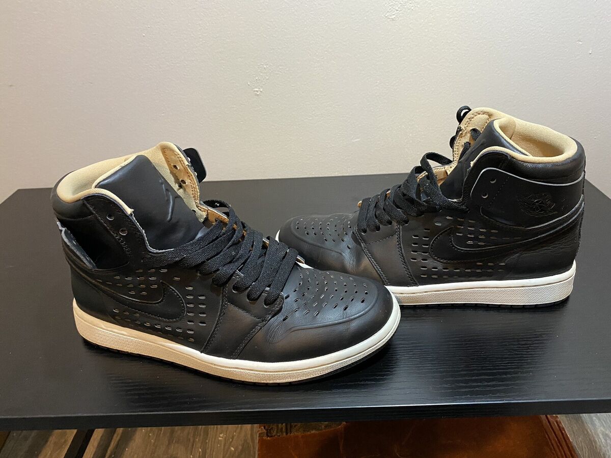 スニーカー NIKE Air Jordan 1 Retro High 'Vachetta' 2016 AW FW 16 Nike Air Jordan 1 Retro High Black Vachetta Tan 2016 845018