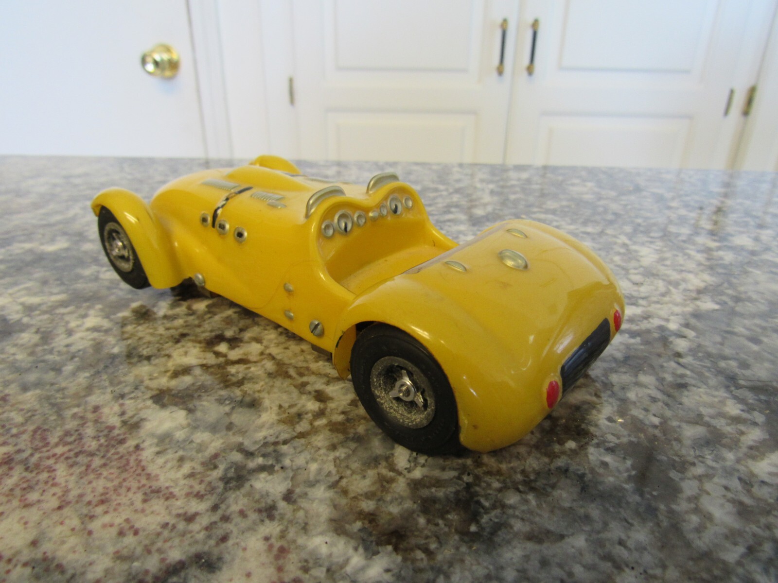 Vintage COX 1/24 Scale Yellow Hot Rod Coupe 1960's Slot Car Tested