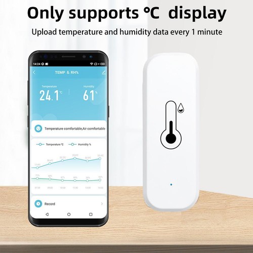 Tuya WiFi/Zigbee Temperature&Humidity Sensor Thermometer Smart Home M6N5 W7B2