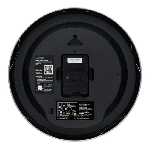 Wall Clock 14 in Round UltrAtomic Stainless Steel Analog w/ Shatterproof Lens - Picture 6 of 12