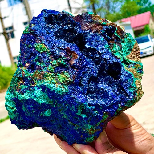 5.7LB BEST Natural Azurite/Malachite crystal minerals specimens - 第 7/19 張圖片