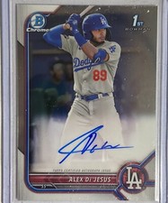 2022 Bowman Chrome 1st Alex De Jesus  Auto #CPA-AD Los Angeles Dodgers