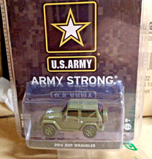 Greenlight 1/64 Limited Edition U.S. Army 2014 Jeep Wrangler  dark green