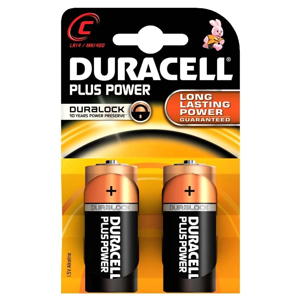 stykke Fahrenheit Tekstforfatter Duracell Batteries 2 x C Plus Power Battery Alkaline LR14 1.5V MN1400 5000394019089 | eBay stykke Fahrenheit Tekstforfatter Duracell Batteries 2 x C Plus Power Battery Alkaline LR14 1.5V MN1400 5000394019089 | eBay
