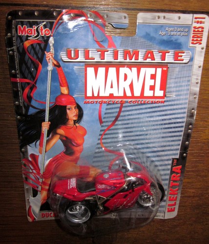 VENTA: Maisto Ultimate Marvel Motorcycles DAREDEVIL + ELEKTRA sin usar, en caja - Imagen 7 de 7