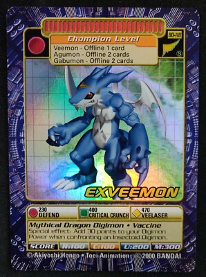 Digimon Card Exveemon BO-118 Digi Battle Series 3 HOLO Foil | eBay Digimon Card Exveemon BO-118 Digi Battle Series 3 HOLO Foil | eBay