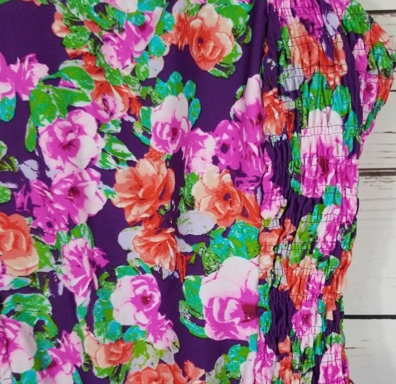 Marigold Floral Smocked One Piece