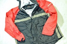 Vintage Nike Winbreaker Black Red Gray 90s Medium 