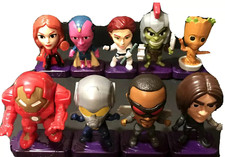 2020 McDonald  s Marvel Studios Heroes Toys Complete Set of 9  cake toppers