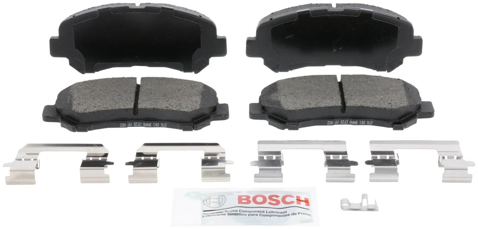 Pastillas de freno Bosch azul cerámica con herrajes delanteras para Nissan Máxima 2009-2014 Foto 3 de 4