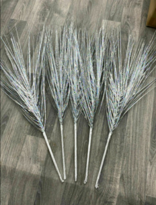 Künstliches 5er Set Sprays Bloomers Shooter Silber Gras Sprays Romany Bling 