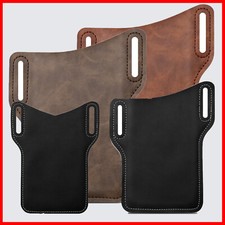 Vertical Cell Phone Holster Pouch For iPhone Samsung Wallet Case With Belt Clip